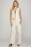 Harbor Stripe Linen Top