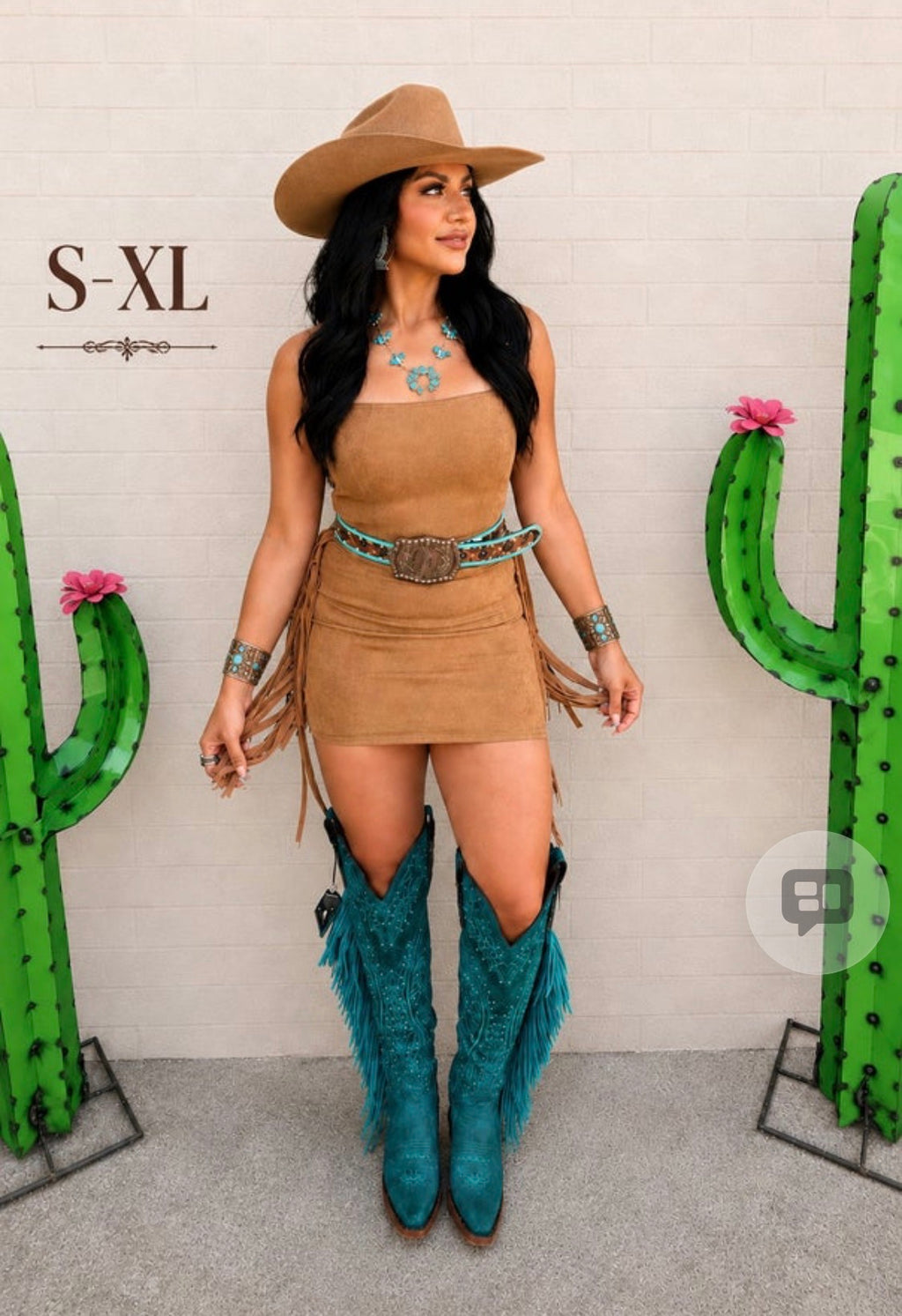 Western Fringe Dress Curvy