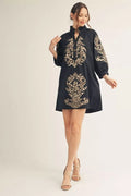 Midnight Leopard Dress