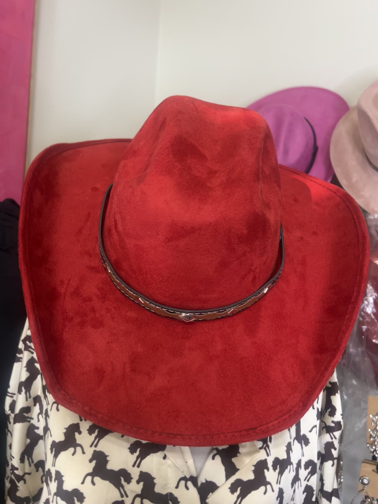 Red Rose Cowboy Hat
